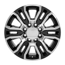 20" Replica CV70A fits GMC Sierra 2500 3500 HD Denali 20x8.5 Black Machined