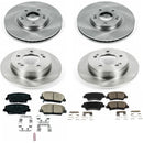 PowerStop OE Stock Replacement Low-Dust Ceramic Brake Pad and Rotor Kit