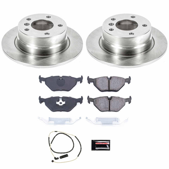 PowerStop OE Stock Replacement Low-Dust Ceramic Brake Pad and Rotor Kit