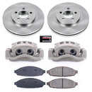 PowerStop OE Stock Replacement Low-Dust Ceramic Brake Pad, Rotor and Caliper Kit
