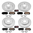 PowerStop Genuine Geomet Coated Rotor and Low-Dust Ceramic Brake Pad Kit