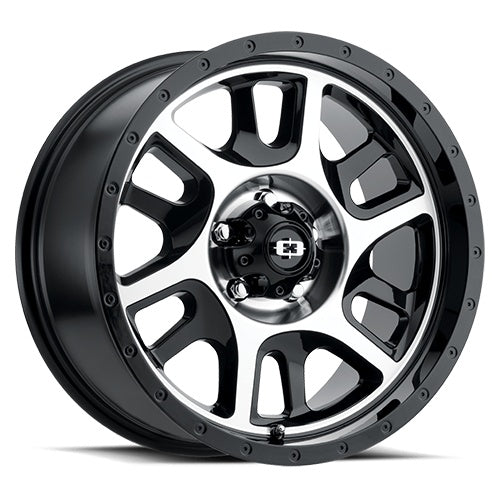 18x9 Vision 419 Split Gloss Black Machined Face Wheel 5x114.3 ET18 CB83
