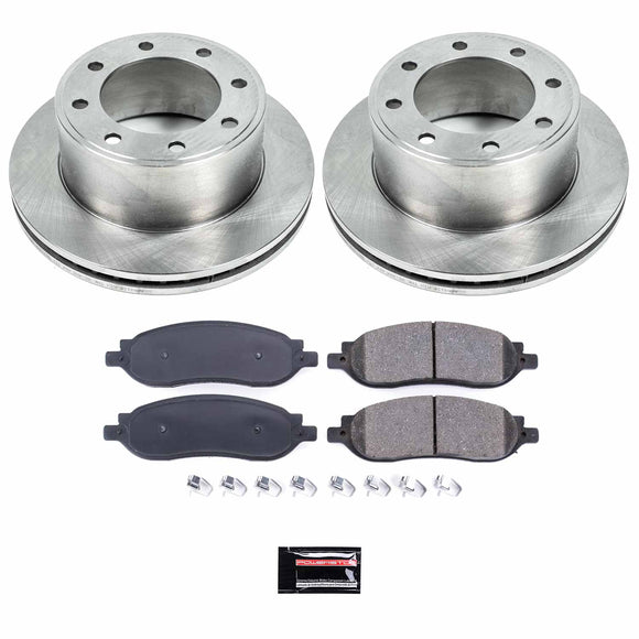 PowerStop OE Stock Replacement Low-Dust Ceramic Brake Pad and Rotor Kit