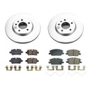 PowerStop Genuine Geomet Coated Rotor and Low-Dust Ceramic Brake Pad Kit