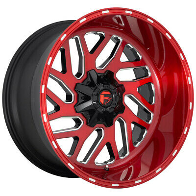 20x10 Fuel Off-Road D691 Triton Candy Red Milled 8x180 ET-18 CB124.2 Wheel Rim