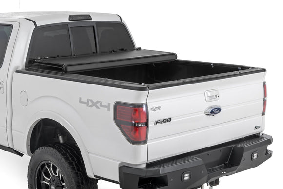 Rough Country Hard Low Profile Bed Cover 5'7" Bed For Ford F150 04-14