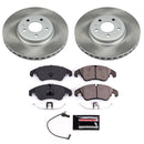 PowerStop Semi-Coated Rotor and Low-Dust Ceramic Brake Pad Kit