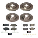 PowerStop OE Stock Replacement Low-Dust Ceramic Brake Pad and Rotor Kit