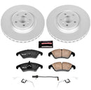 PowerStop Genuine Geomet Coated Rotor and Carbon-Fiber Ceramic Brake Pad Kit