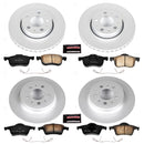 PowerStop Genuine Geomet Coated Rotor and Carbon-Fiber Ceramic Brake Pad Kit