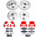 PowerStop Z23 Daily Driver Carbon-Fiber Ceramic Pads Drilled & Slotted Rotor & C