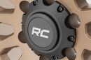 17x8.5 Rough Country 87 Series Bronze/Black Wheel 5x5 ET0 CB3.17