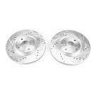 PowerStop Evolution Drilled Slotted Rotors Pair Front For Ford EcoSport