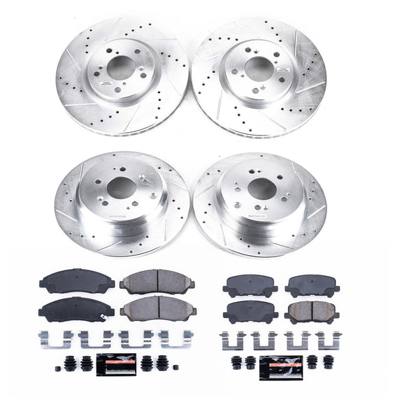 PowerStop Z23 Daily Driver Carbon-Fiber Ceramic Brake Pad and Drilled & Slotted