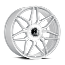 22x9.5 Dolce VERONA Glossy Sliver Brush Face Wheel 6x135 ET35 CB106.2