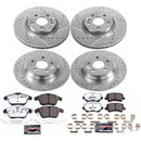 PowerStop Z36 Carbon-Fiber Ceramic Brake Pad with Drilled and Slotted Rotor Kit