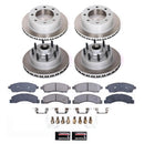 PowerStop Semi-Coated Rotor and Low-Dust Ceramic Brake Pad Kit
