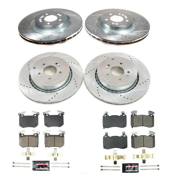 PowerStop Z23 Daily Driver Carbon-Fiber Ceramic Brake Pad and Drilled & Slotted