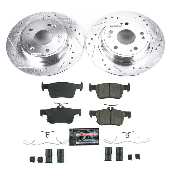 PowerStop Z23 Daily Driver Carbon-Fiber Ceramic Brake Pad and Drilled & Slotted
