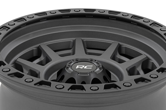 17x9 Rough Country 85 Series Gunmetal Gray 6x5.5 ET25 Wheel Rim