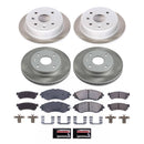 PowerStop Semi-Coated Rotor and Low-Dust Ceramic Brake Pad Kit