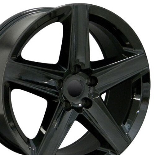 20" Replica Wheel JP06 Fits Jeep Grand Cherokee Rim 20x9 Black Wheel