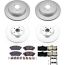 PowerStop Genuine Geomet Coated Rotor and Low-Dust Ceramic Brake Pad Kit