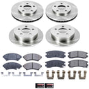 PowerStop OE Stock Replacement Low-Dust Ceramic Brake Pad and Rotor Kit