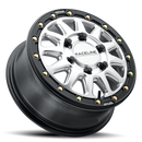 15x7 Raceline A14SB Alpha Hyper Silver With Black Ring 4x137 ET10 Wheel