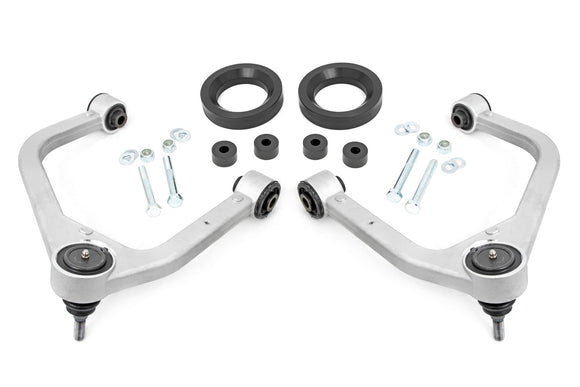 Rough Country 1.75" Leveling Kit Forged Alum UCA AT4 For GMC Sierra 1500 19-23
