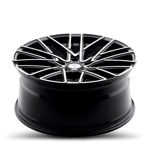 20x9 Sapphire Luxury Alloys SX02-02 Gloss Black Machined 5x114.3 ET35 CB73 Wheel