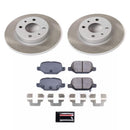 PowerStop Semi-Coated Rotor and Low-Dust Ceramic Brake Pad Kit
