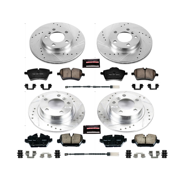 PowerStop Z23 Daily Driver Carbon-Fiber Ceramic Brake Pad and Drilled & Slotted