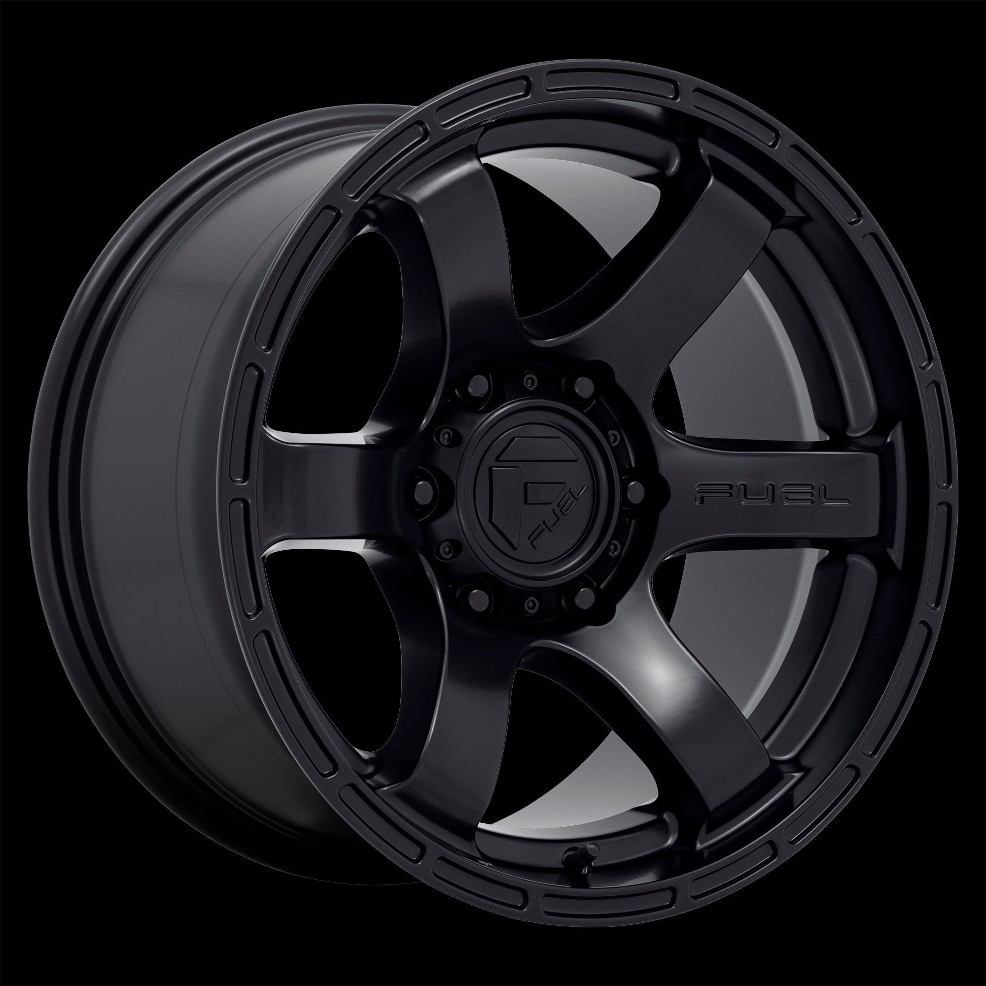 18X9 Fuel D766 RUSH Satin Black 6X120 ET20 wheel/rim - 0