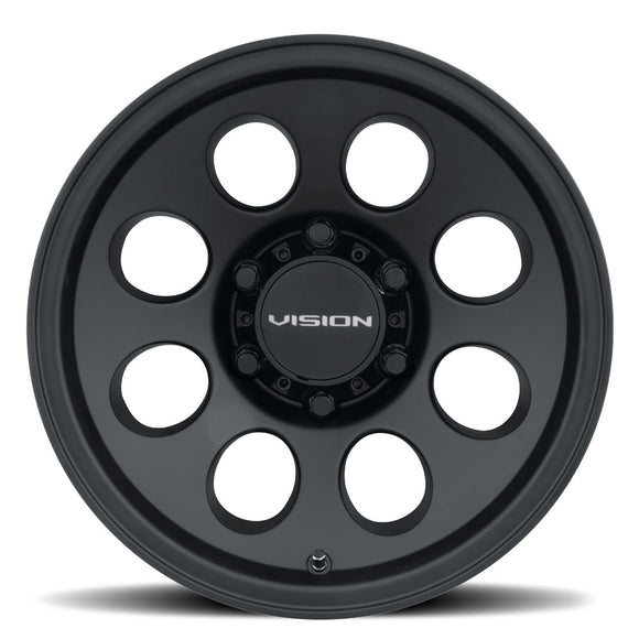 17X9 Vision Midway Satin Black 6x139.7 6x5.5 ET-12 Wheel Rim