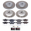 PowerStop Semi-Coated Rotor and Low-Dust Ceramic Brake Pad Kit