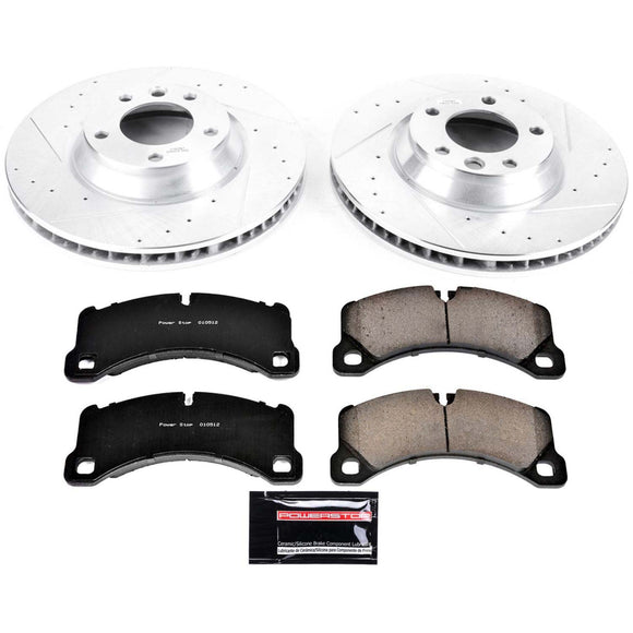 PowerStop Z23 Daily Driver Carbon-Fiber Ceramic Brake Pad and Drilled & Slotted