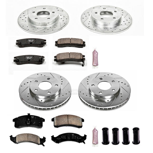 PowerStop Z23 Daily Driver Carbon-Fiber Ceramic Brake Pad and Drilled & Slotted