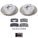 PowerStop Semi-Coated Rotor and Low-Dust Ceramic Brake Pad Kit