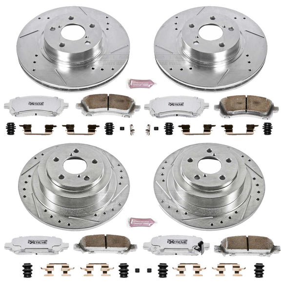 PowerStop Z26 Street Performance Ceramic Brake Pad and Drilled & Slotted Rotor K