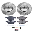 PowerStop OE Stock Replacement Low-Dust Ceramic Brake Pad and Rotor Kit