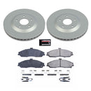 PowerStop Genuine Geomet Coated Rotor and Low-Dust Ceramic Brake Pad Kit