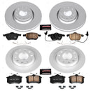 PowerStop Genuine Geomet Coated Rotor and Carbon-Fiber Ceramic Brake Pad Kit