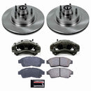 PowerStop OE Stock Replacement Low-Dust Ceramic Brake Pad, Rotor and Caliper Kit