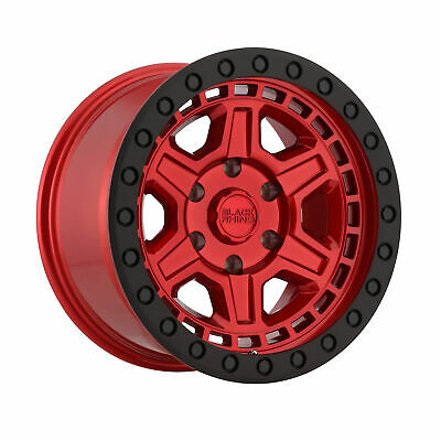 20x9.5 Black Rhino Reno Candy Red Black Lip Edge Black Bolts 6x139.7 ET12 Wheel