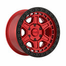 20x9.5 Black Rhino Reno Candy Red Black Lip Edge Black Bolts 6x139.7 ET12 Wheel