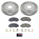 PowerStop Semi-Coated Rotor and Low-Dust Ceramic Brake Pad Kit