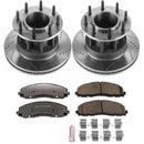 PowerStop Z36 Carbon-Fiber Ceramic Brake Pad with Drilled and Slotted Rotor Kit