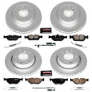 PowerStop Genuine Geomet Coated Rotor and Carbon-Fiber Ceramic Brake Pad Kit
