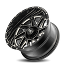 24x14 Hardrock Bones XPosed Gloss Black Milled 5x127 ET-76 wheel/rim-4